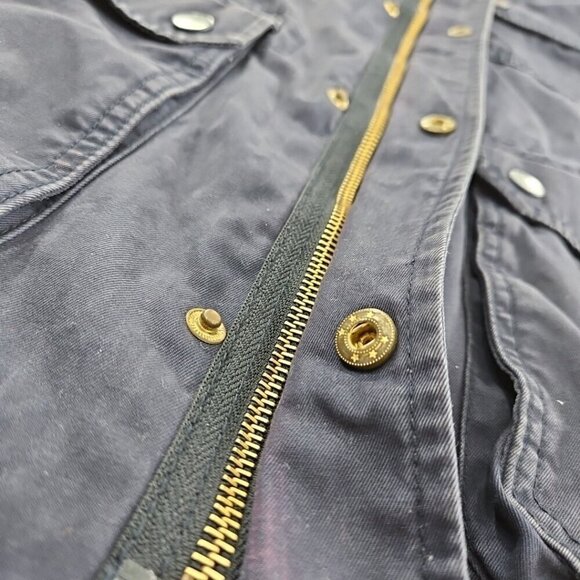 DB Supply Coat Adult Men's Size Small Navy Blue Chore Coat Hoodie EUC Long - Picture 10 of 15